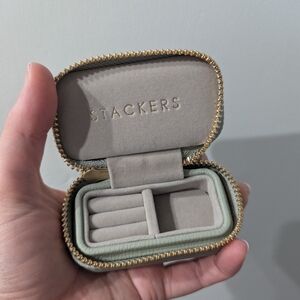 Gray Jewelry Travel Case